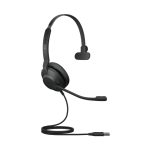Auriculares alámbricos Jabra Evolve2 30 SE con diadema para oficina o centro de llamadas, conectividad USB tipo A en color negro. SKU: 23189-899-979