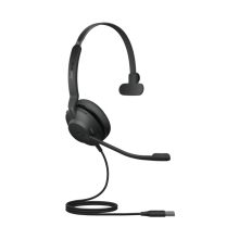 Auriculares alámbricos Jabra Evolve2 30 SE con diadema para oficina o centro de llamadas, conectividad USB tipo A en color negro. SKU: 23189-899-979