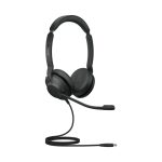 Auriculares Jabra Evolve2 30 SE alámbricos de diadema para oficina o centro de llamadas, USB Tipo C, color negro. SKU 23189-999-879