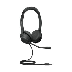 Auriculares Jabra Evolve2 30 SE con diadema alámbrica, USB tipo A, color negro, SKU 23189-999-979, ideales para oficina y centro de llamadas.