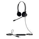 Jabra Biz 2300 auriculares alámbricos con diadema, perfectos para oficina o centro de llamadas. Conexión USB tipo A y color negro. SKU: 2399-823-109