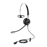 Jabra BIZ 2400 II auriculares alámbricos con banda para cuello, gancho de oreja y diadema en colores negro y plata. SKU: 2406-720-209.