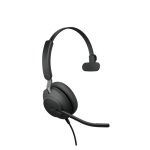 Auriculares Jabra Evolve2 40 alámbricos con diadema para oficina o centro de llamadas, incluyen conexión USB tipo A y Bluetooth, SKU 24089-899-999