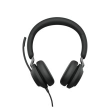 Jabra Evolve2 40, auriculares alámbricos negros con diadema para oficina, centro de llamadas, con USB Tipo C y Bluetooth. SKU: 24089-999-899
