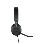 Auriculares Jabra Evolve2 40 alámbricos con diadema, ideales para oficina o centro de llamadas, con conexión USB tipo A y Bluetooth, color negro. SKU: 24089-999-999