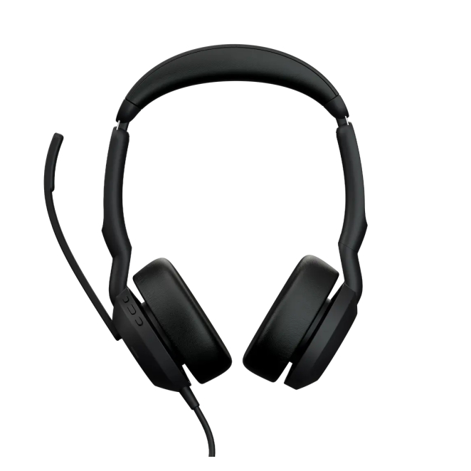 Jabra Evolve2 50 Auriculares USB-C/USB-A para Oficina Auriculares Jabra Evolve2 50 con conexión USB-C y USB-A, diseño diadema, color negro, ideales para oficina y centros de llamadas. SKU: 25069-999-899