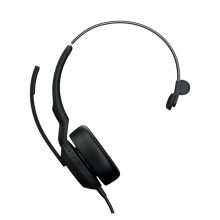 Auriculares Jabra Evolve2 50 con diadema, diseño para oficina y centros de llamadas, conectividad alámbrica USB Tipo C, color negro. SKU 25089-889-899