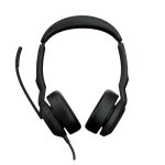 Auriculares alámbricos Jabra Evolve2 50, diadema para oficina y centro de llamadas, conectividad USB Type-C y USB Type-A, Bluetooth, en color negro, SKU 25089-989-799