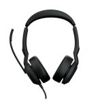 Jabra Evolve2 50 auriculares inalámbricos y alámbricos con diadema para oficina y centro de llamadas, conexión USB tipo A y Bluetooth, color negro. SKU: 25089-989-999