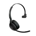 Auriculares Jabra Evolve2 55, inalámbricos y alámbricos con diadema, ideales para oficina y centro de llamadas, Bluetooth, base de carga negra. SKU: 25599-889-989