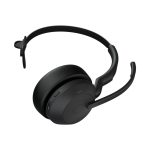 Auriculares Jabra Evolve2 55, inalámbricos y alámbricos con diadema, ideales para oficina y centro de llamadas, Bluetooth, base de carga negra. SKU: 25599-889-989