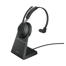 Auriculares inalámbricos Jabra Evolve2 65 para oficina y centro de llamadas, USB Tipo C, Bluetooth, color negro. SKU 26599-889-889.