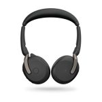 Auriculares Jabra Evolve2 65 Flex de diadema, inalámbricos y alámbricos, ideales para oficina o centro de llamadas, con conectividad Bluetooth, en color negro. SKU: 26699-989-899