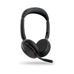 Auriculares inalámbricos y alámbricos Jabra Evolve2 65 Flex con diadema para oficina y centro de llamadas, Bluetooth, color negro, SKU 26699-999-989