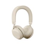 Jabra Evolve2 75 auriculares inalámbricos de diadema para oficina y centro de llamadas en color beige con Bluetooth, SKU 27599-989-998