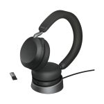 Jabra Evolve2 75 auriculares inalámbricos y alámbricos con diadema negra para oficina y centro de llamadas Bluetooth SKU 27599-989-989
