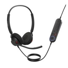 Auriculares Jabra Engage 40 con diadema ajustable, conexión USB tipo A, color negro, ideales para oficina o centro de llamadas. SKU: 4099-413-279