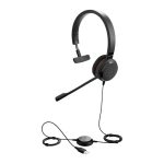 Jabra Evolve 20 auriculares alámbricos de diadema para oficina o centro de llamadas, color negro, con conector USB tipo A - SKU: 4993-823-309