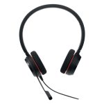 Jabra Evolve 20 auriculares alámbricos tipo diadema para oficina o centro de llamadas, con conectividad USB Tipo C en color negro, SKU 4999-823-189