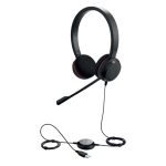 Jabra Evolve 20 auriculares alámbrico para oficina o centro de llamadas, diadema con conector USB tipo A, color negro, SKU 4999-829-209