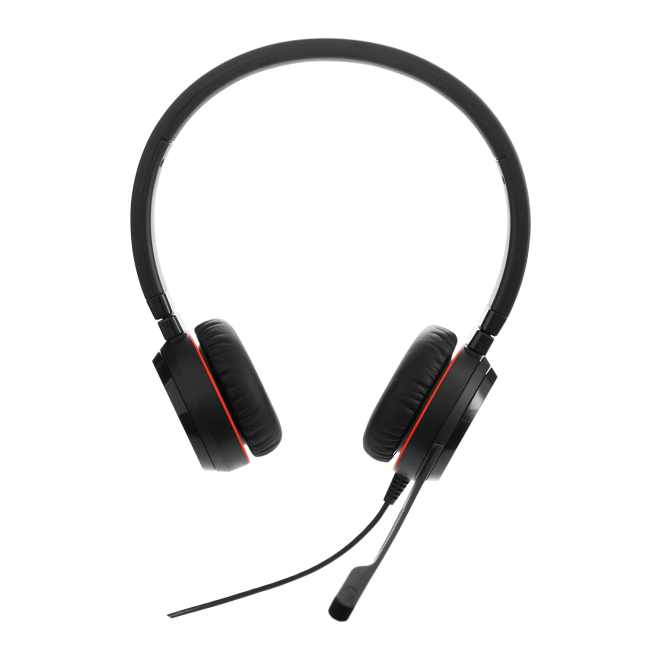 Jabra 4999 829 409 Auriculares alámbricos Jabra Evolve 20 con diadema para oficina o centro de llamadas, conectividad USB tipo A, en color negro. SKU 4999-829-409.