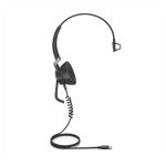 Auriculares Jabra Engage 50 alámbricos con diadema, ideal para oficina y centro de llamadas, conectividad USB Tipo C y Bluetooth, color negro, SKU 5093-610-189