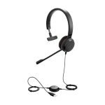 Jabra Evolve 30 II auriculares alámbricos, tipo diadema, ideal para oficinas y centros de llamadas con conexión USB Type-C y USB Type-A, en color negro. SKU 5393-829-309