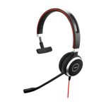 Jabra Evolve 40, auriculares alámbricos con diadema diseñados para oficina y centro de llamadas, color negro, SKU 6393-823-109