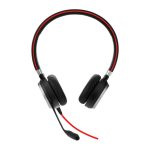 Auriculares Jabra Evolve 40, alámbricos con diadema cómoda, ideales para oficina o centro de llamadas, en color negro. SKU: 6399-823-109