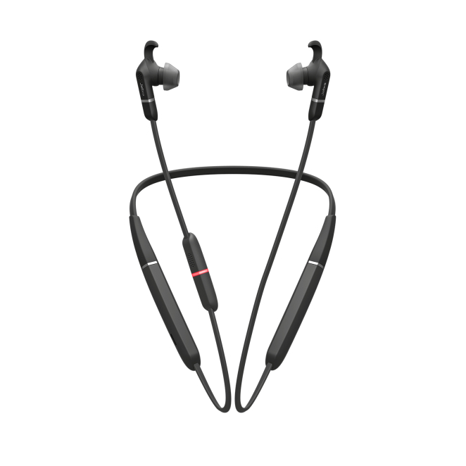 Jabra 6599 629 109 Auriculares inalámbricos Jabra Evolve 65e con conexión Bluetooth, banda para cuello, negros, SKU 6599-629-109