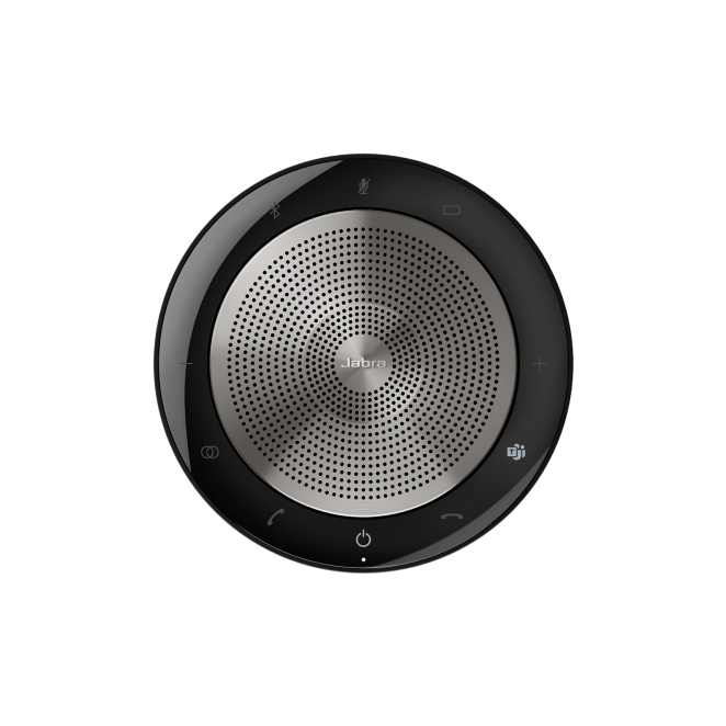 Jabra Speak 750 altavoz universal USB/Bluetooth en negro y plata Altavoz Jabra Speak 750 Universal con conectividad USB y Bluetooth, color negro y plata. SKU 7700-309