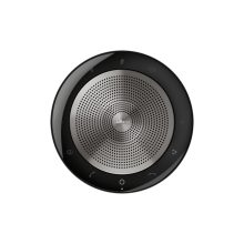 Altavoz Jabra Speak 750 para videoconferencias, conectividad USB y Bluetooth, en colores negro y plata. SKU: 7700-409