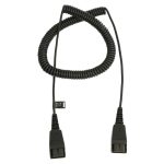 Cable de audio Jabra de 0,5 metros en color negro con conexión QD, SKU 8730-009.