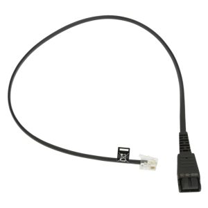 Jabra cable telefónico negro de 0,5 metros, modelo 8800-00-25, ideal para conexión de auriculares