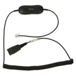 Imagen del Cable de Conexión Jabra GN1216 para Auriculares, modelo 88001-04. Incluye control de volumen integrado.