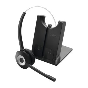 Auriculares inalámbricos y Bluetooth Jabra Pro 900 para oficinas y centros de llamadas, color negro. Incluyen banda para cuello, gancho de oreja y diadema. SKU 925-15-508-201.
