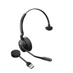 Auriculares inalámbricos Jabra Engage 55 con diadema para oficina o centro de llamadas, color negro y titanio. SKU 9553-450-111