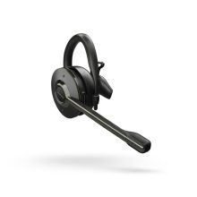 Jabra Engage 65, auriculares inalámbricos con gancho de oreja y diadema, ideales para oficina o centro de llamadas, color negro. SKU 9555-553-111