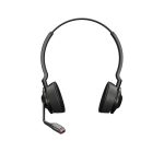 Auriculares inalámbricos Jabra Engage 55 con gancho de oreja, color negro y titanio, ideales para oficina y centro de llamadas. SKU 9559-430-111