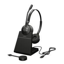 Jabra Engage 55 auriculares inalámbricos con diadema especial para oficina y centro de llamadas, color negro, SKU 9559-435-111