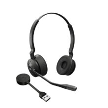 Auriculares inalámbricos Jabra Engage 55 de diadema para oficina y centro de llamadas en color negro y titanio, SKU 9559-450-111