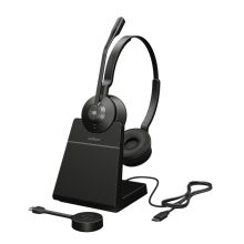 Auriculares Inalámbricos Jabra Engage 55 de diadema en color negro y titanio, ideales para oficina o centro de llamadas, SKU 9559-475-111