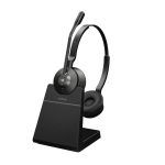 Auriculares Inalámbricos Jabra Engage 55 de diadema en color negro y titanio, ideales para oficina o centro de llamadas, SKU 9559-475-111
