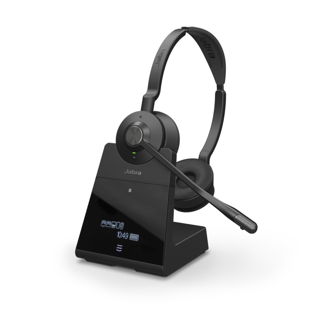 Jabra Engage 75 Auriculares Bluetooth Inalámbricos para Oficina Auriculares inalámbricos Jabra Engage 75 con diadema para oficina y centro de llamadas, Bluetooth, color negro, SKU 9559-583-111