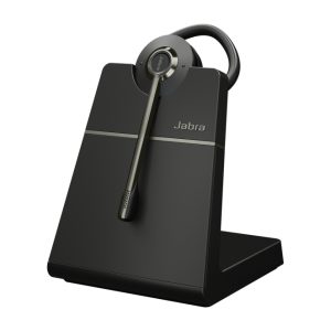 Auriculares inalámbricos Jabra Engage 55 SE con gancho de oreja en color negro, ideales para oficina y hogar. SKU 9655-415-111