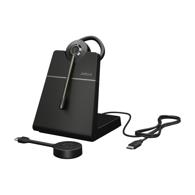 Jabra Engage 55 SE auriculares gancho de oreja inalámbricos, ideal para oficina en casa, color negro Auriculares inalámbricos Jabra Engage 55 SE con gancho de oreja, ideales para oficina en casa, color negro, SKU 9655-435-111