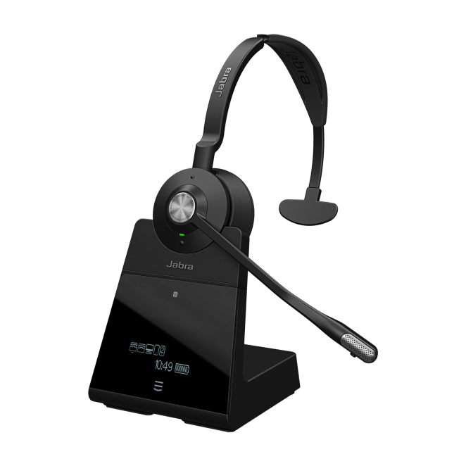 Jabra Engage 75 SE Auriculares Bluetooth con Diadema para Oficina Auriculares inalámbricos Jabra Engage 75 SE, con diadema para oficina o centro de llamadas, tecnología Bluetooth, color negro, SKU 9656-583-111-1