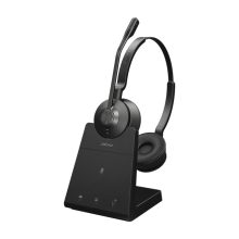 Auriculares Jabra Engage 45 SE inalámbricos con diadema para oficina y centro de llamadas, color negro. SKU 9659-523-111