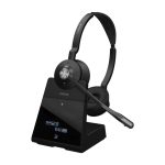 Auriculares Bluetooth Jabra Engage 75 SE, inalámbricos con diseño de diadema, ideales para oficina o centro de llamadas, color negro. SKU 9659-583-111