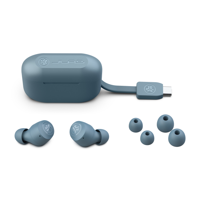 JLab GO Air POP True Wireless Auriculares True Wireless Stereo (TWS) Dentro de oído Llamadas/Música Bluetooth Gris 5 JLab Auriculares GO Air POP y su presentación en caja